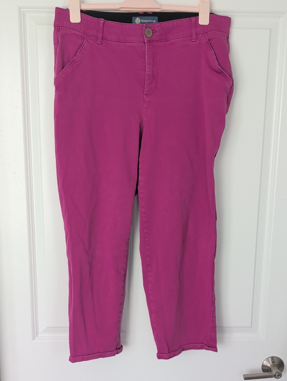 Democracy Fuchsia Ankle Crop Jeans